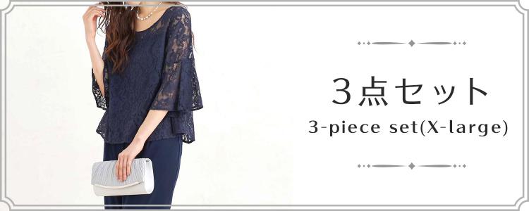 大きいサイズ(LL～６Lまで展開)の３点セット